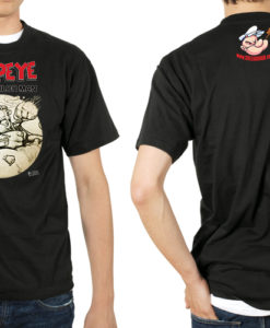 Muška majica Popaj i Badža crna