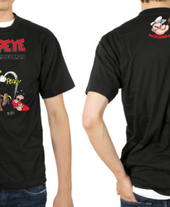 Muška majica  Popaj i Kića crna