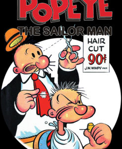 Alternative view of Muška majica  Popaj i Pera crna