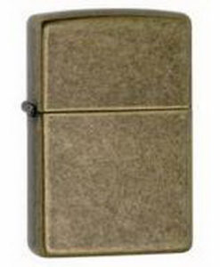201 FB ZIPPO UP.- ANTIQUE BRASS
