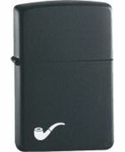 218 PL ZIPPO UP.-BLACK MATTE PIPE LIG